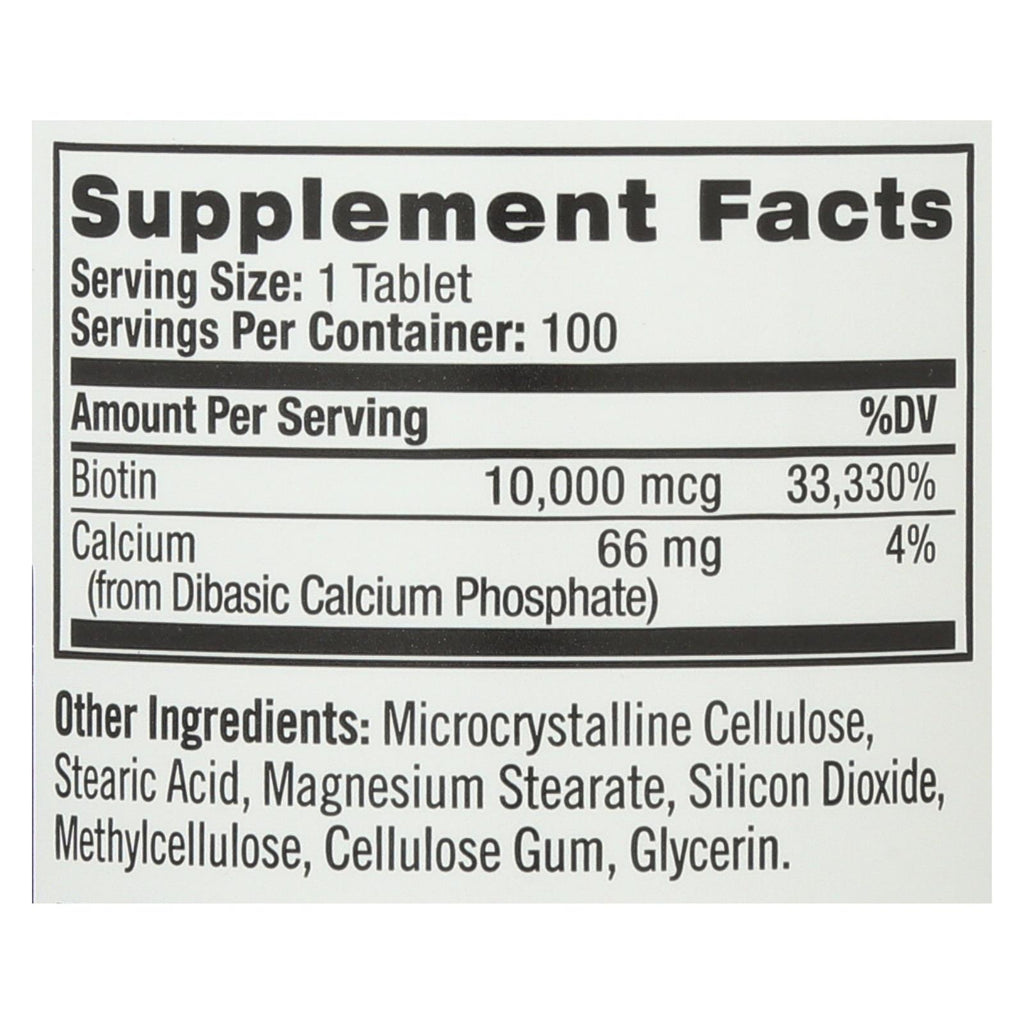 Natrol Biotin - 10000 mcg - 100 Tablets