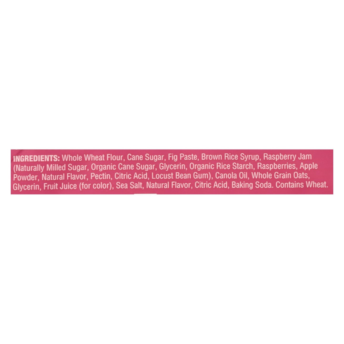 Nature's Bakery Stone Ground Whole Wheat Fig Bar - Raspberry - 2 oz - Case of 12