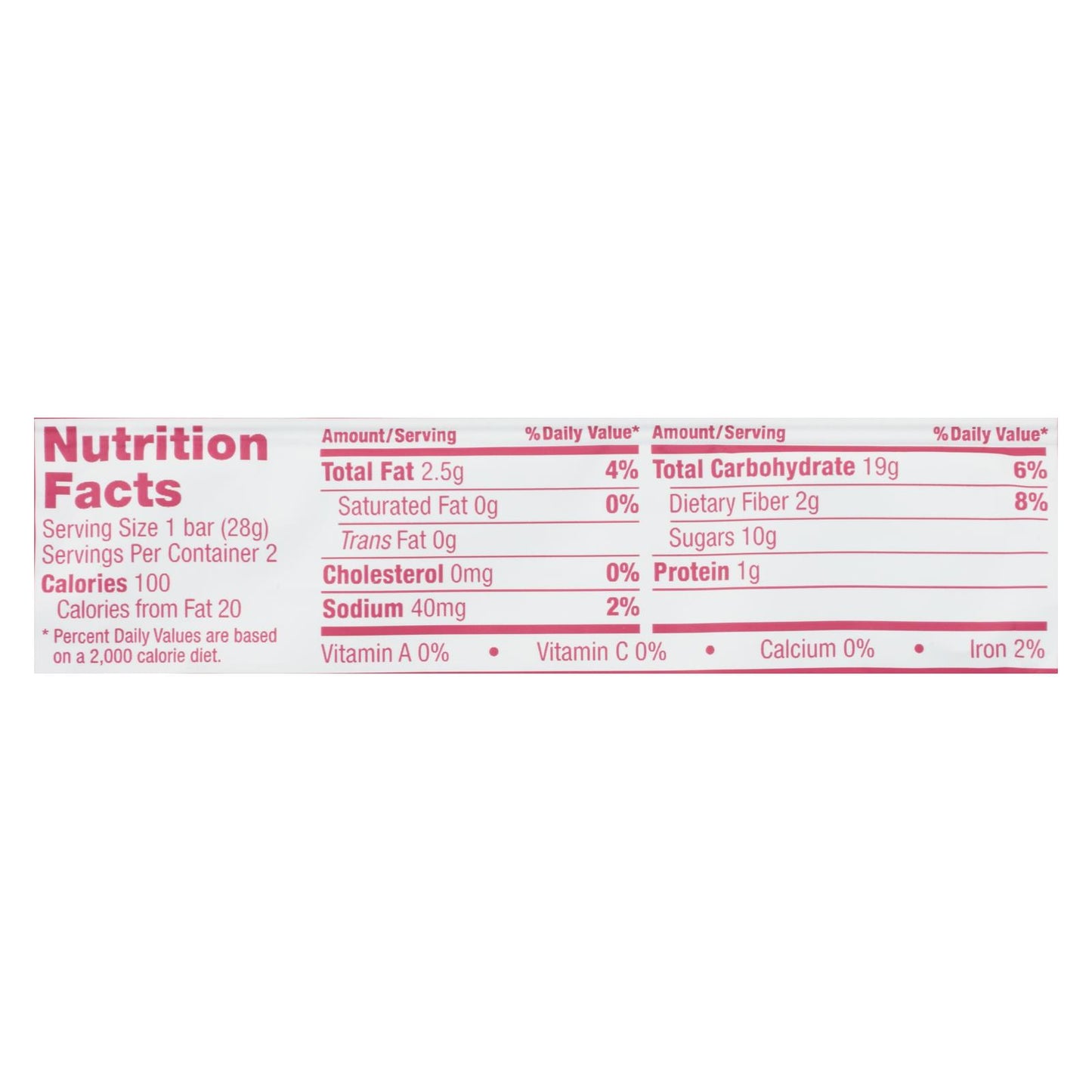 Nature's Bakery Stone Ground Whole Wheat Fig Bar - Raspberry - 2 oz - Case of 12