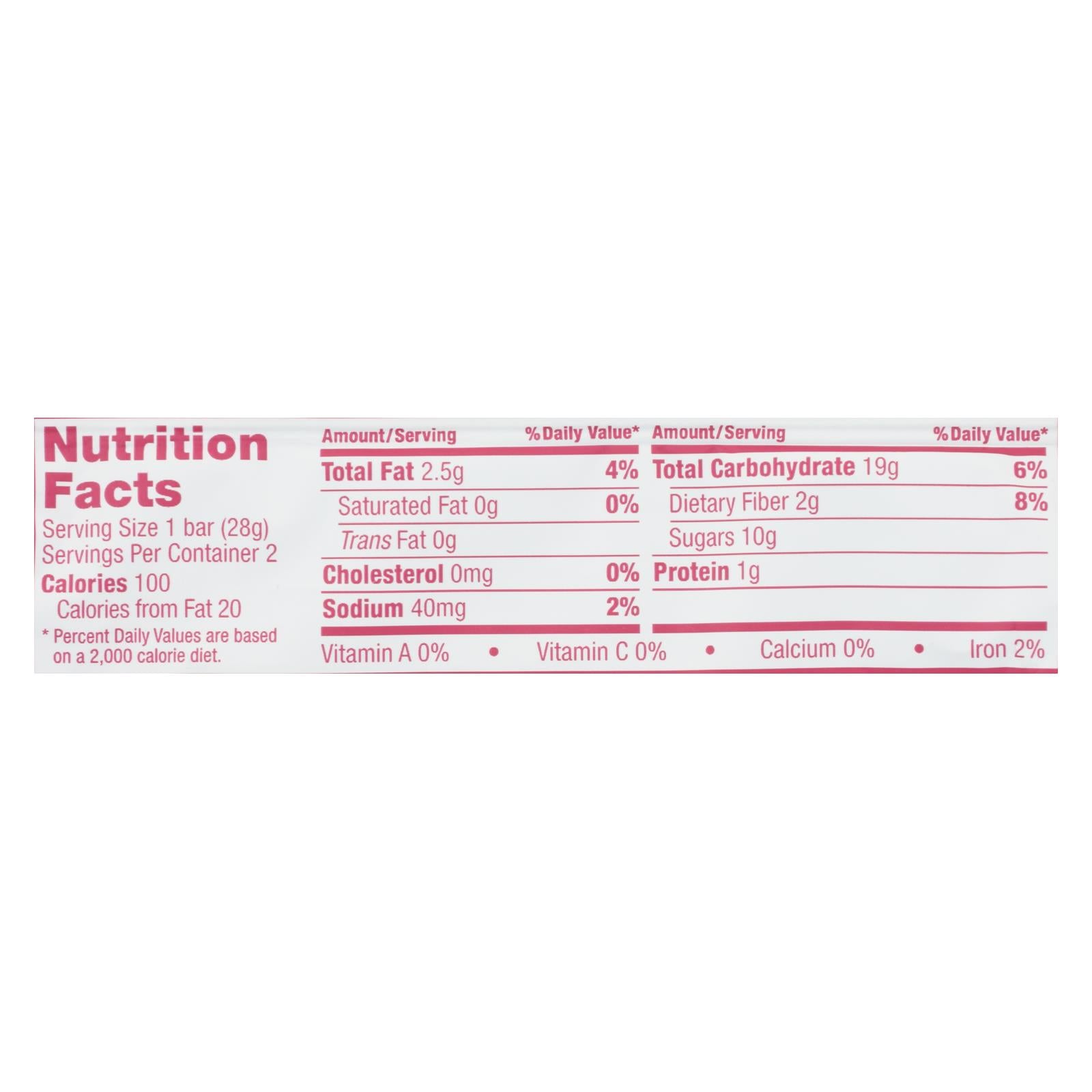 Nature's Bakery Stone Ground Whole Wheat Fig Bar - Raspberry - 2 oz - Case of 12