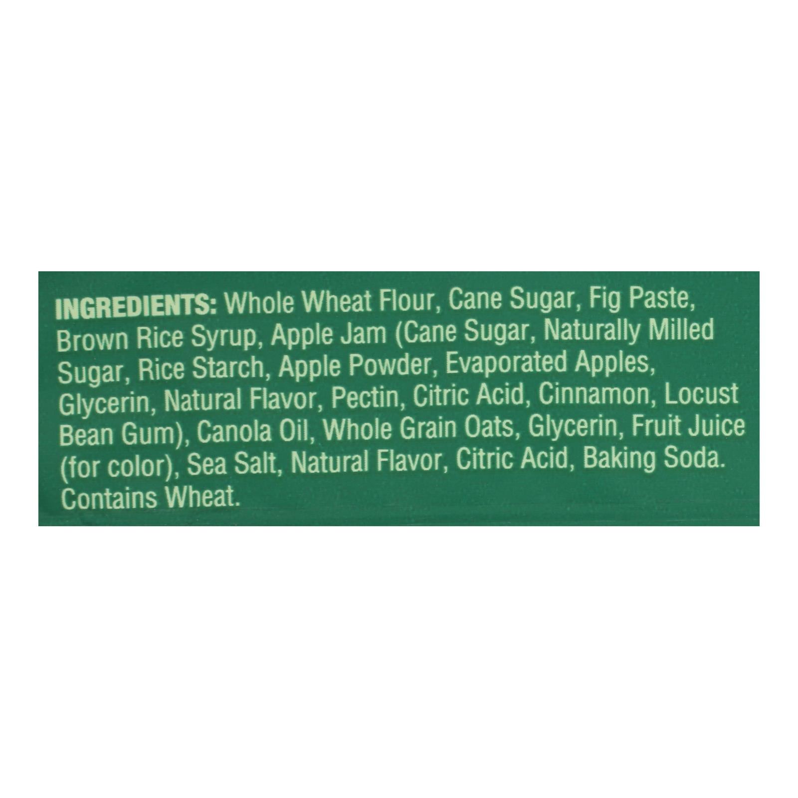 Nature's Bakery Stone Ground Whole Wheat Fig Bar - Apple Cinnamon - Case of 12 - 2 oz.