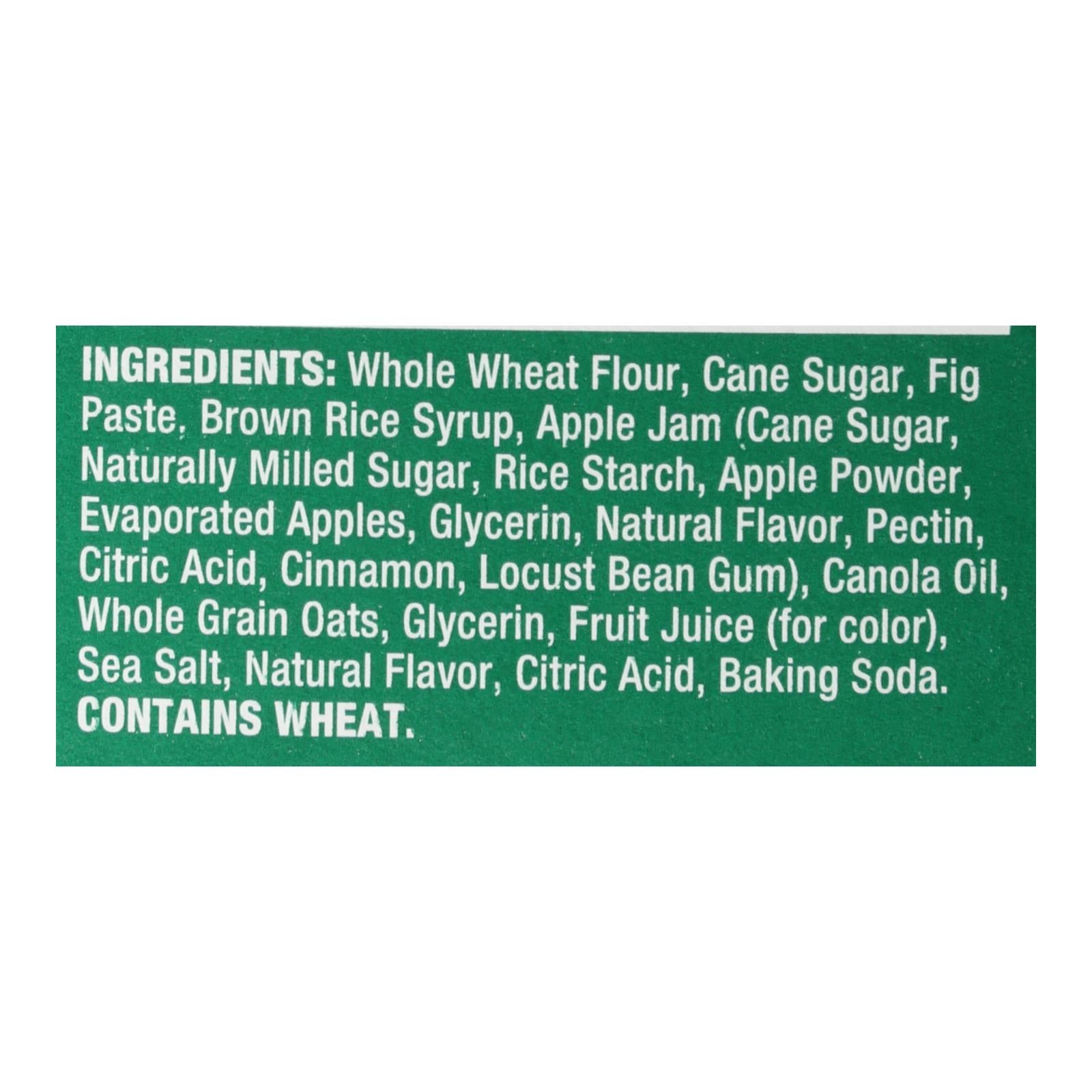 Nature's Bakery Stone Ground Whole Wheat Fig Bar - Apple Cinnamon - Case of 6 - 2 oz.