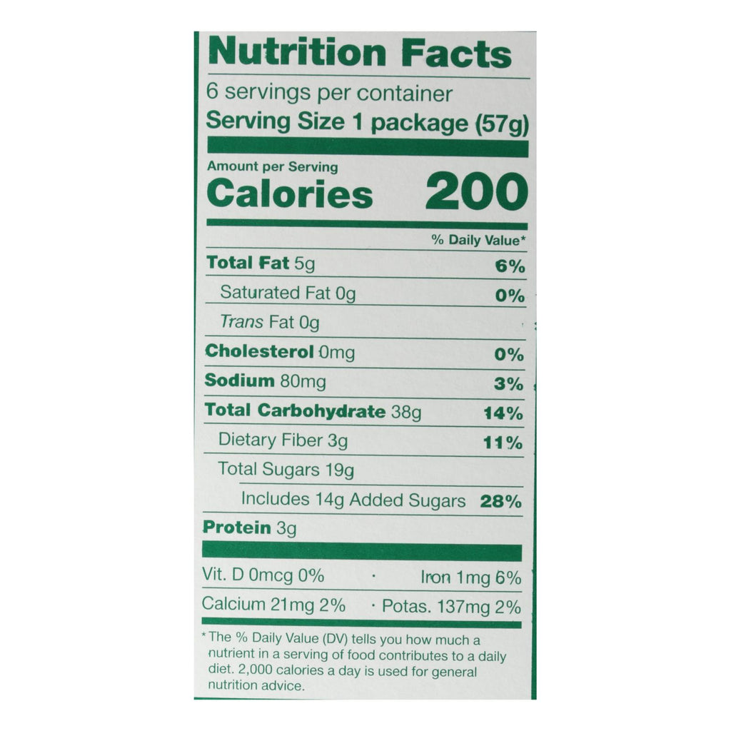 Nature's Bakery Stone Ground Whole Wheat Fig Bar - Apple Cinnamon - Case of 6 - 2 oz.