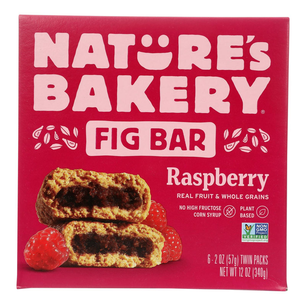 Nature's Bakery, Stone Ground Whole Wheat Fig Bar Raspberry, Case Of 6, 6/2 oz