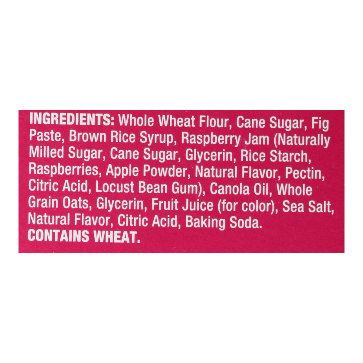 Nature's Bakery, Stone Ground Whole Wheat Fig Bar Raspberry, Case Of 6, 6/2 oz