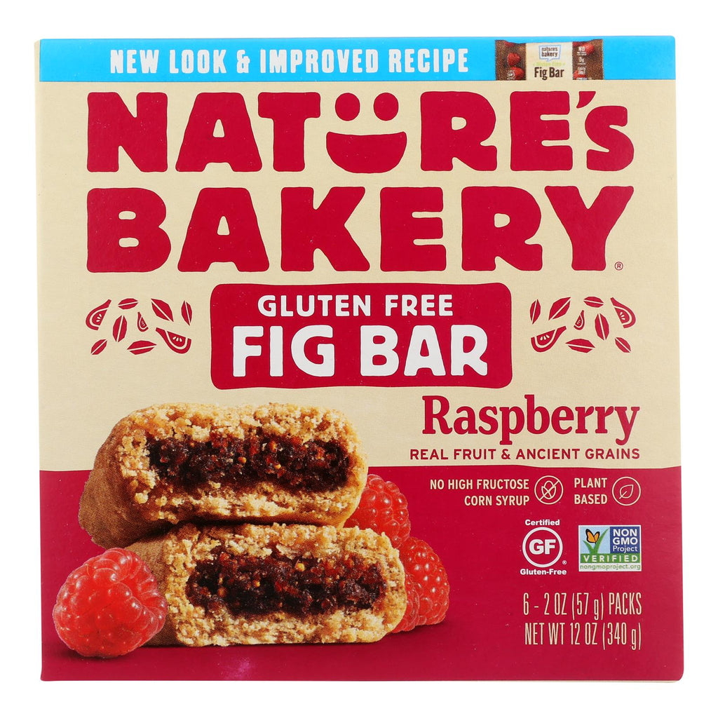 Nature's Bakery, Gluten Free Fig Bar Raspberry, Case Of 6, 6/2 oz