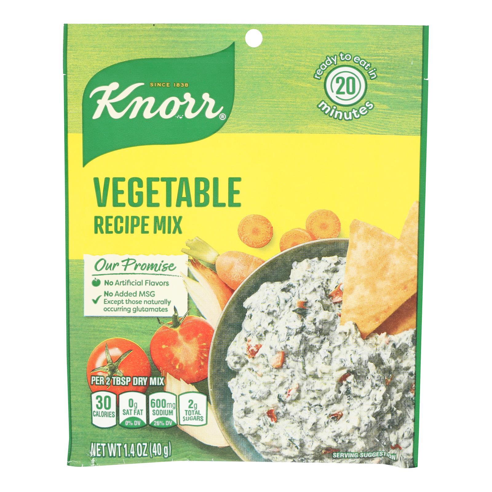 Knorr Recipe Mixes - Vegetable - Case of 12 - 1.4 oz.