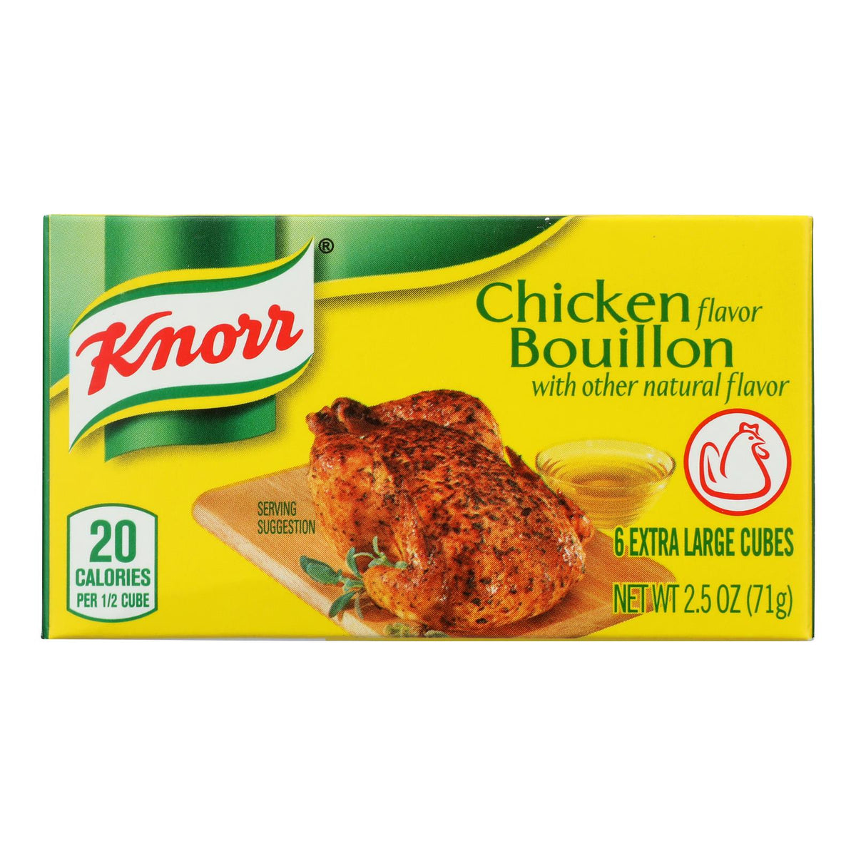 Knorr Bouillon Cubes - Chicken - Extra Large - 2.5 oz - Case of 24