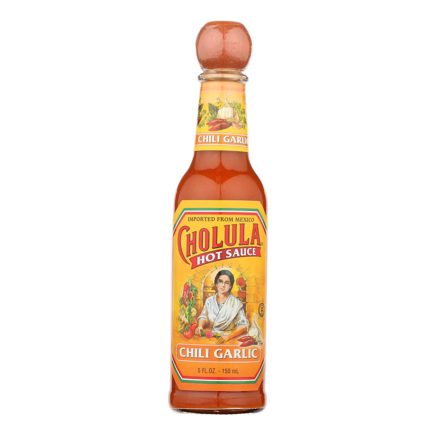 Cholula Hot Sauce - Chili Garlic - Case of 12 - 5 Fl oz.