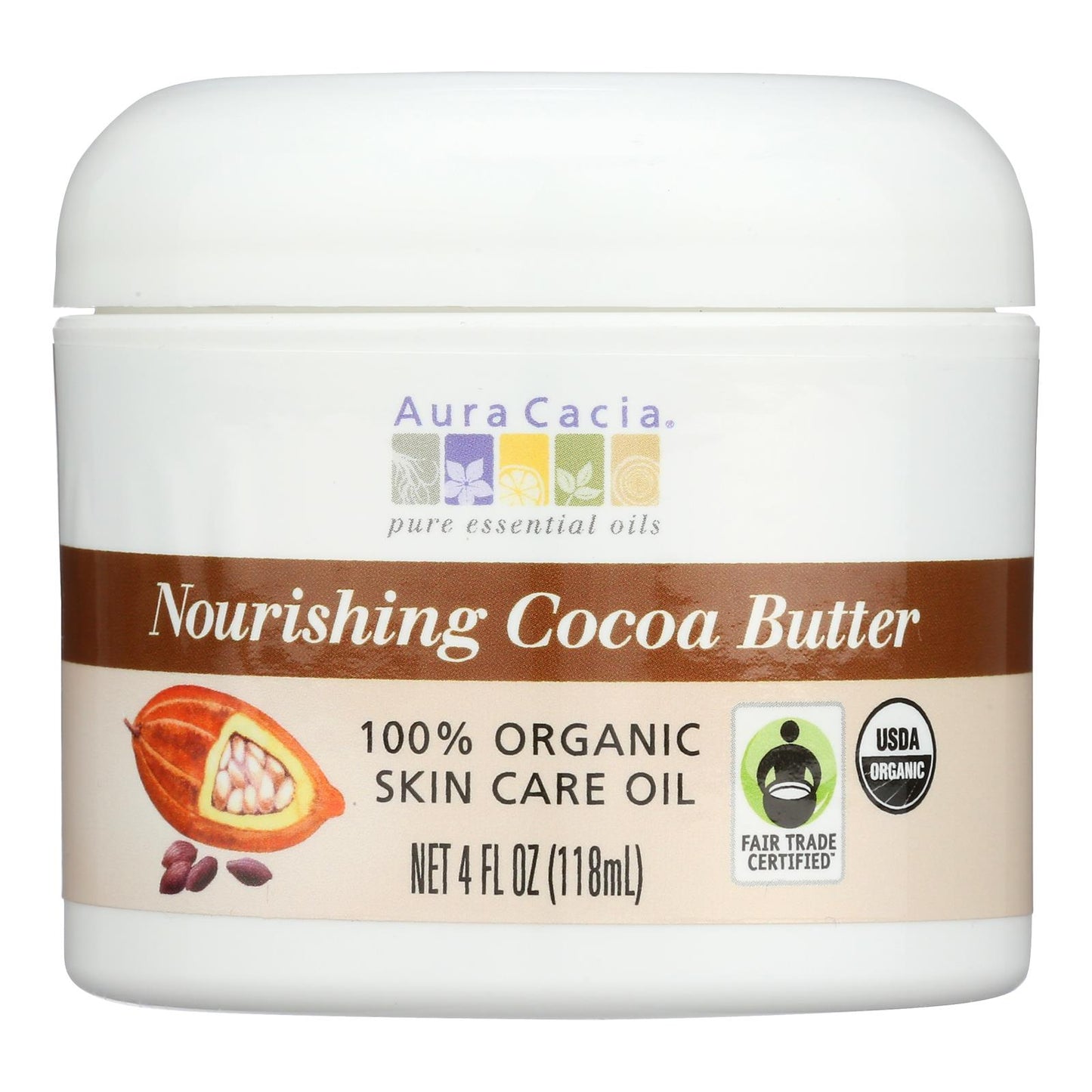 Aura Cacia - Organic Cocoa Butter - 4 oz