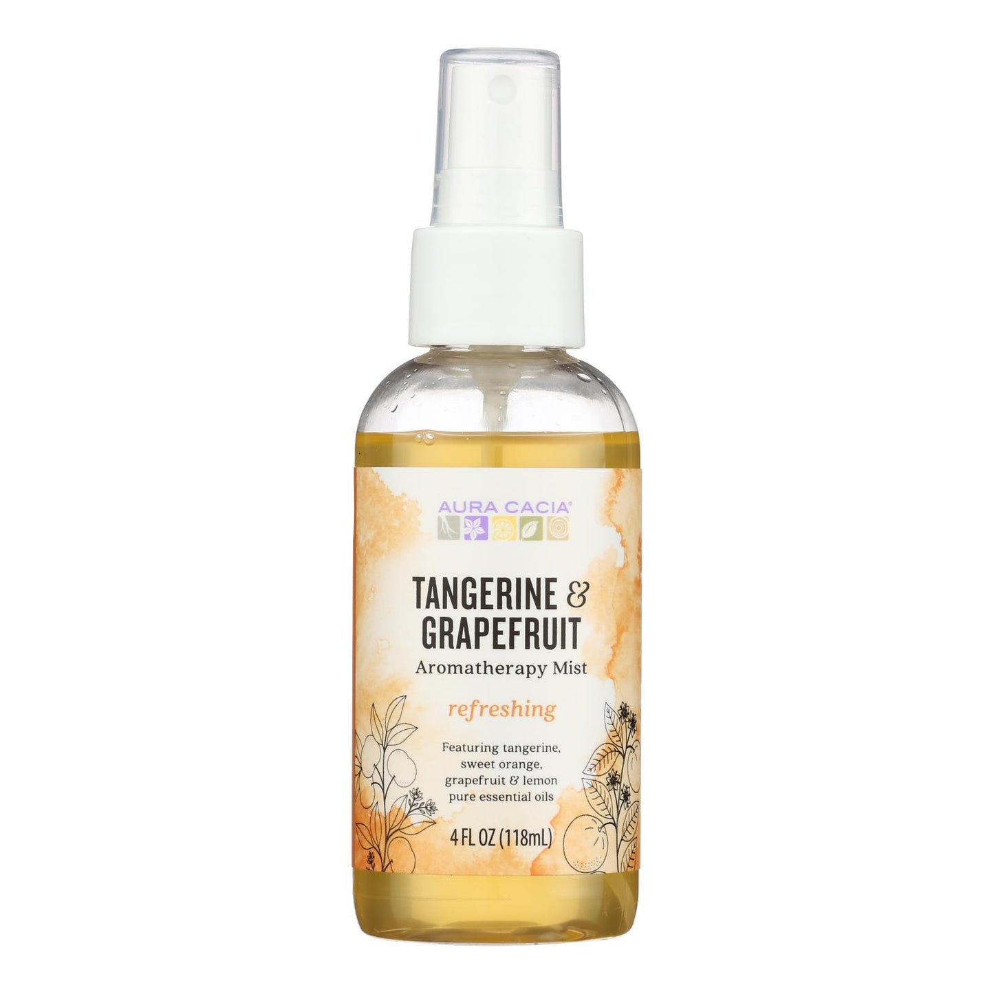 Aura Cacia - Aromatherapy Mist Tangerine Grapefruit - 4 fl oz