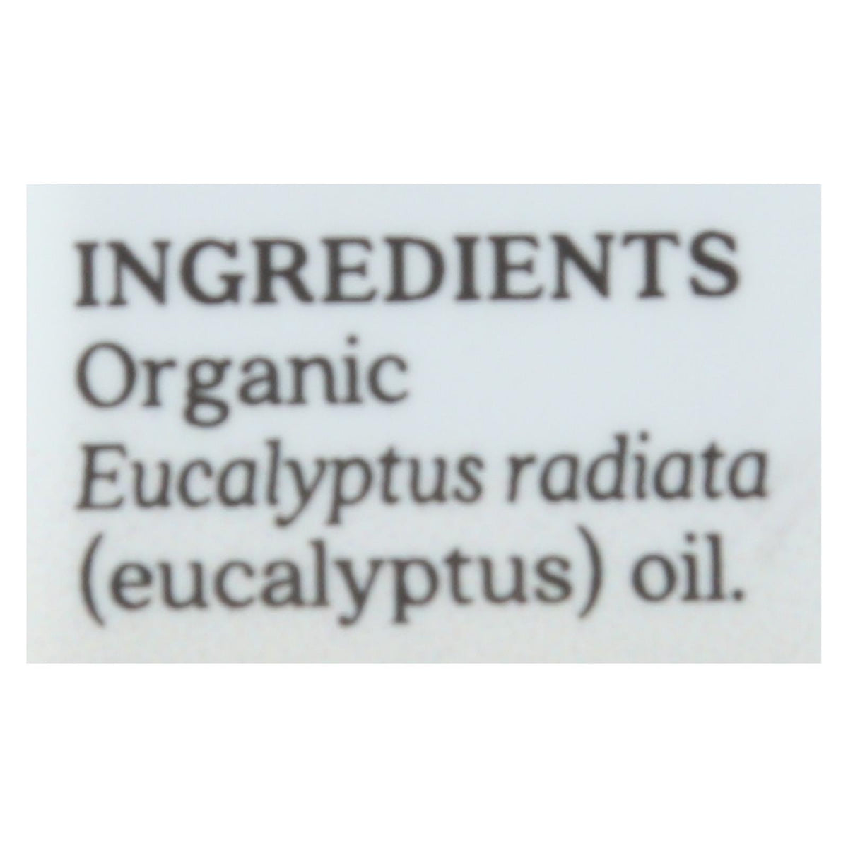 Aura Cacia - Organic Eucalyptus - .25 oz