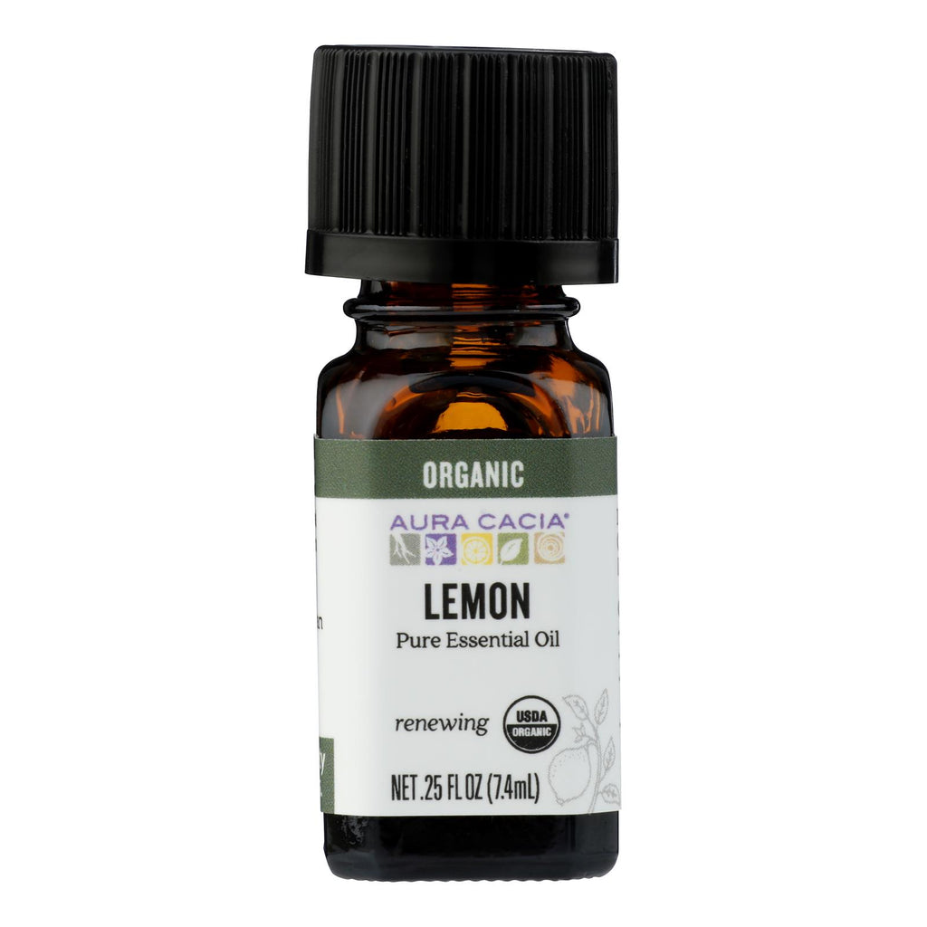 Aura Cacia - Organic Essential Oil - Lemon - .25 oz