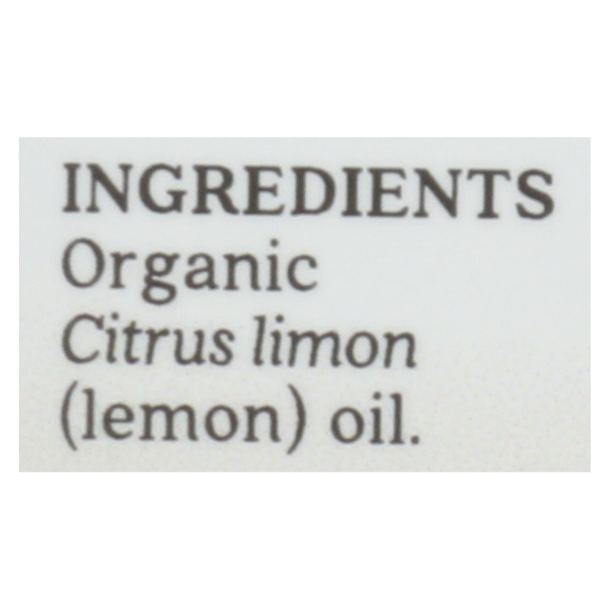 Aura Cacia - Organic Essential Oil - Lemon - .25 oz