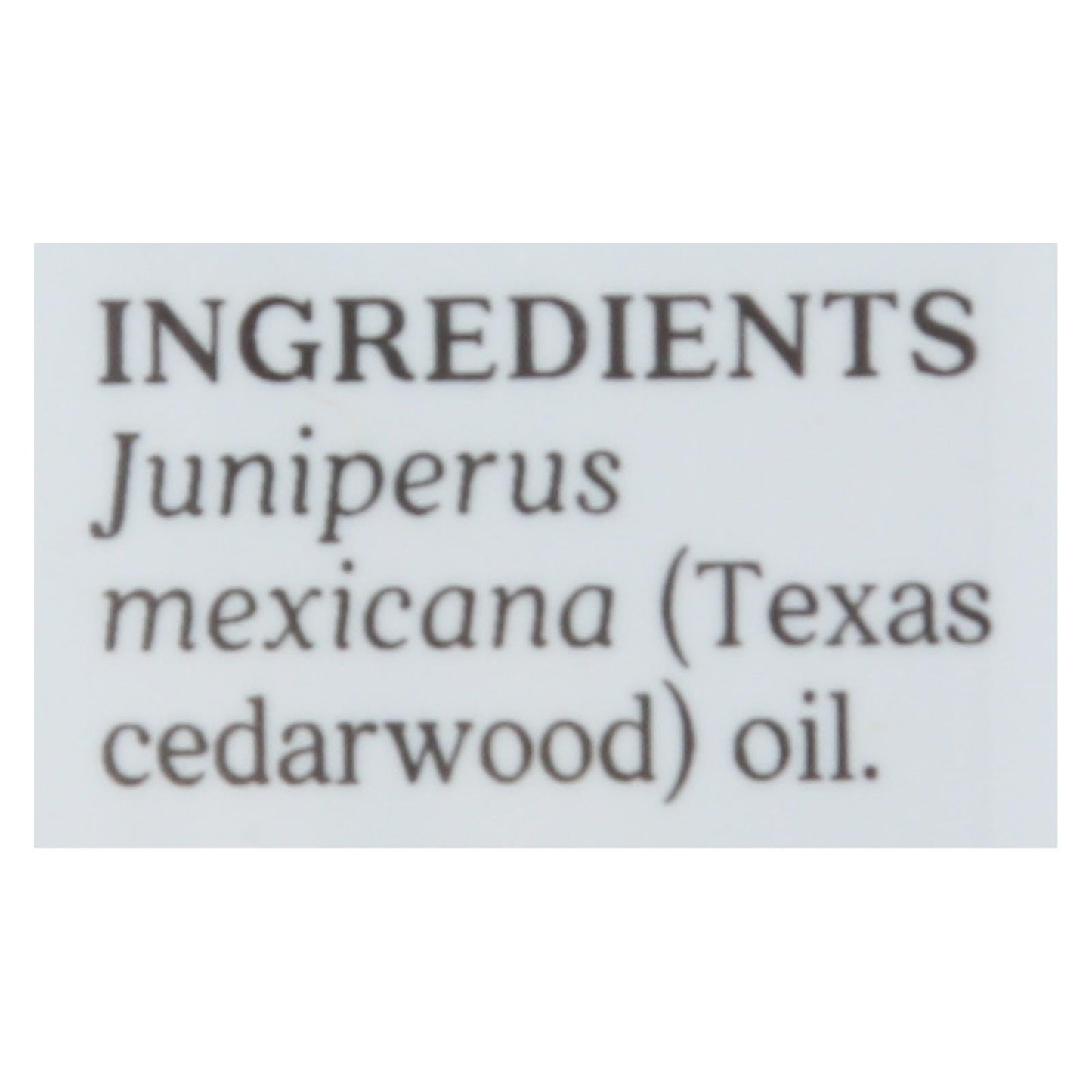 Aura Cacia - Essential Oil - Cedarwood Texas - .5 oz