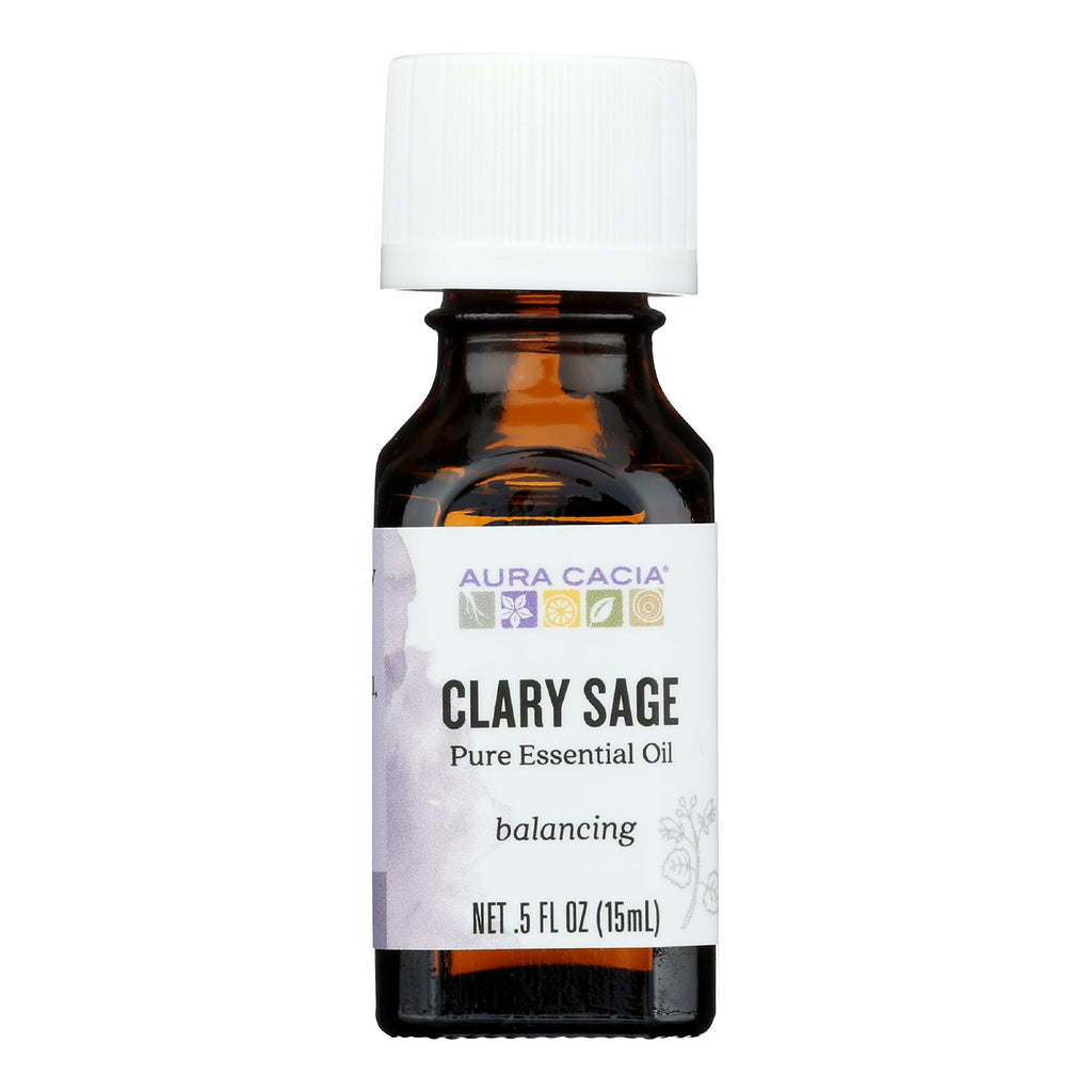 Aura Cacia - Essential Oil Clary Sage - 0.5 fl oz