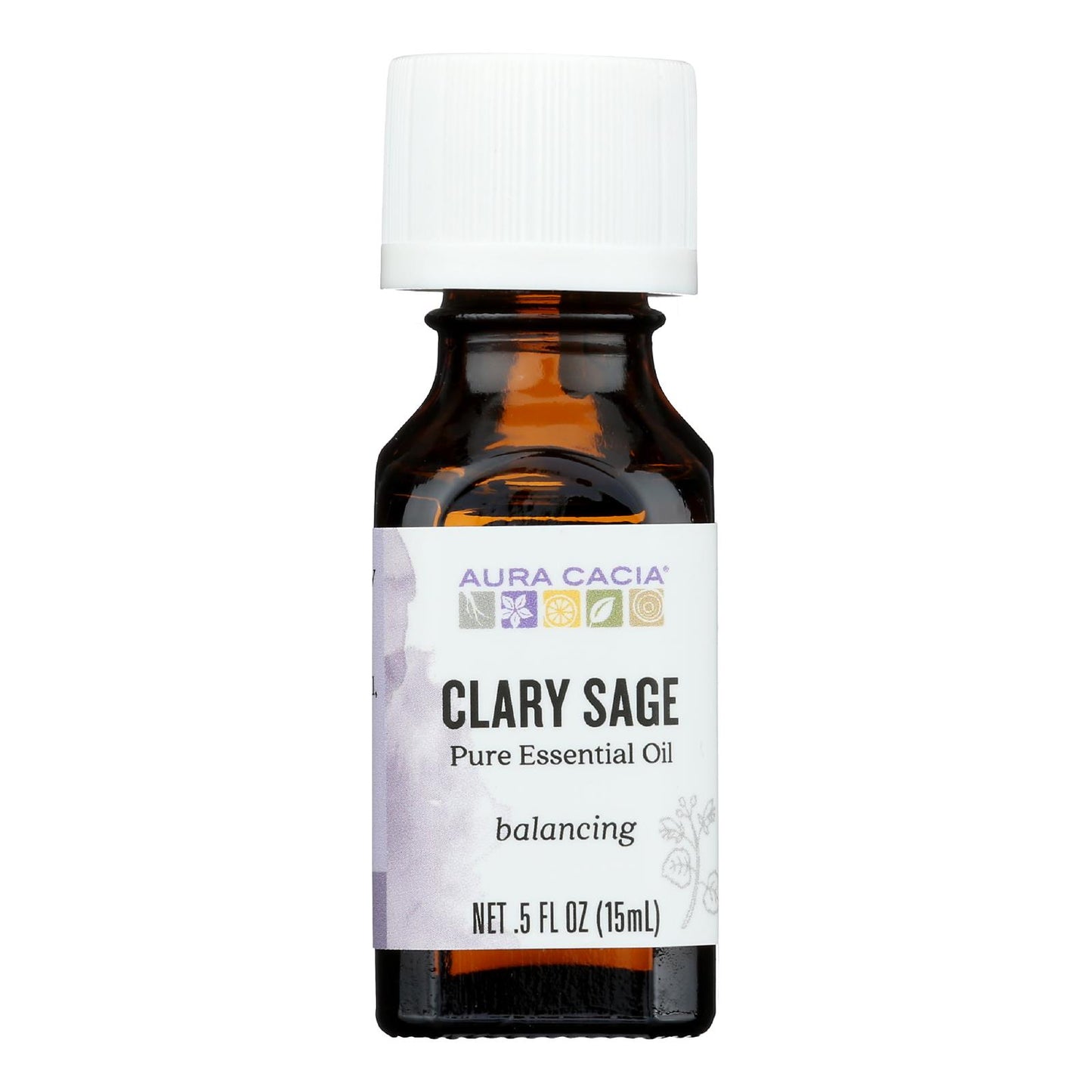 Aura Cacia - Essential Oil Clary Sage - 0.5 fl oz