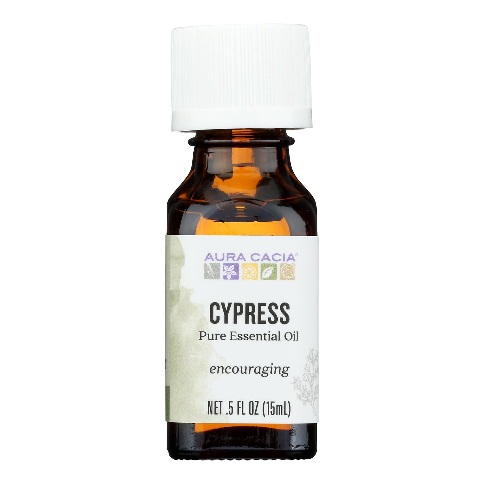 Aura Cacia - Essential Solutions Oil Cypress - 0.5 fl oz