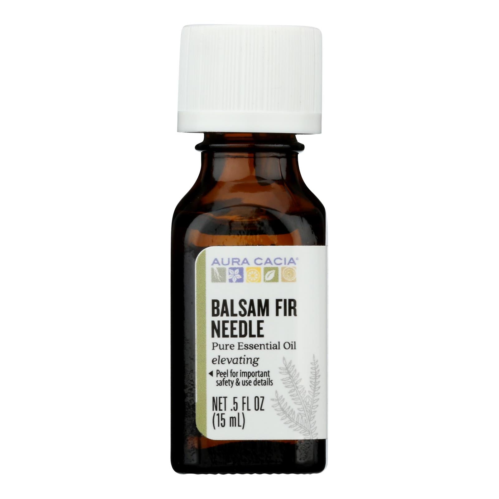 Aura Cacia - 100% Pure Essential Oil - Balsam Fir Needle - Elevating - .5 fl oz