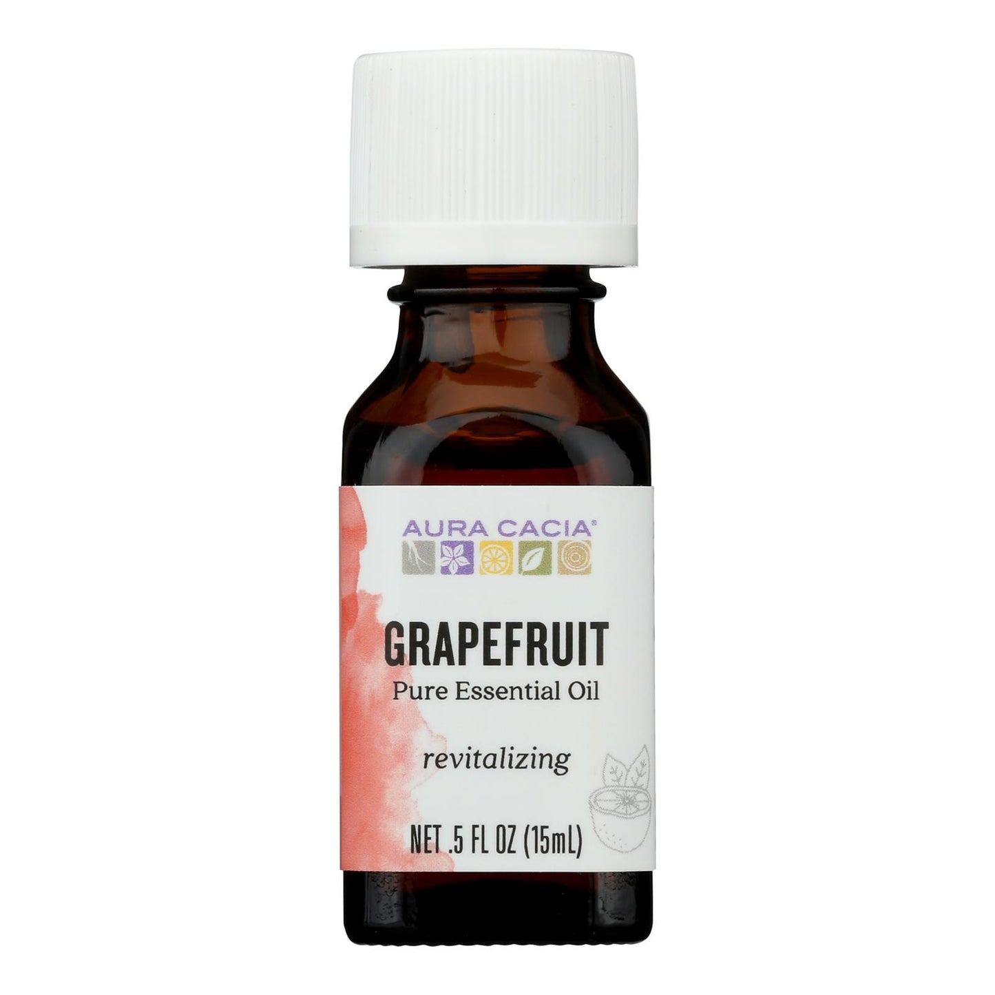 Aura Cacia - Pure Essential Oil Grapefruit - 0.5 fl oz