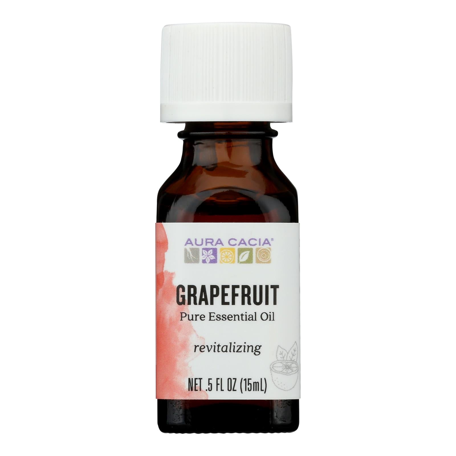 Aura Cacia - Pure Essential Oil Grapefruit - 0.5 fl oz