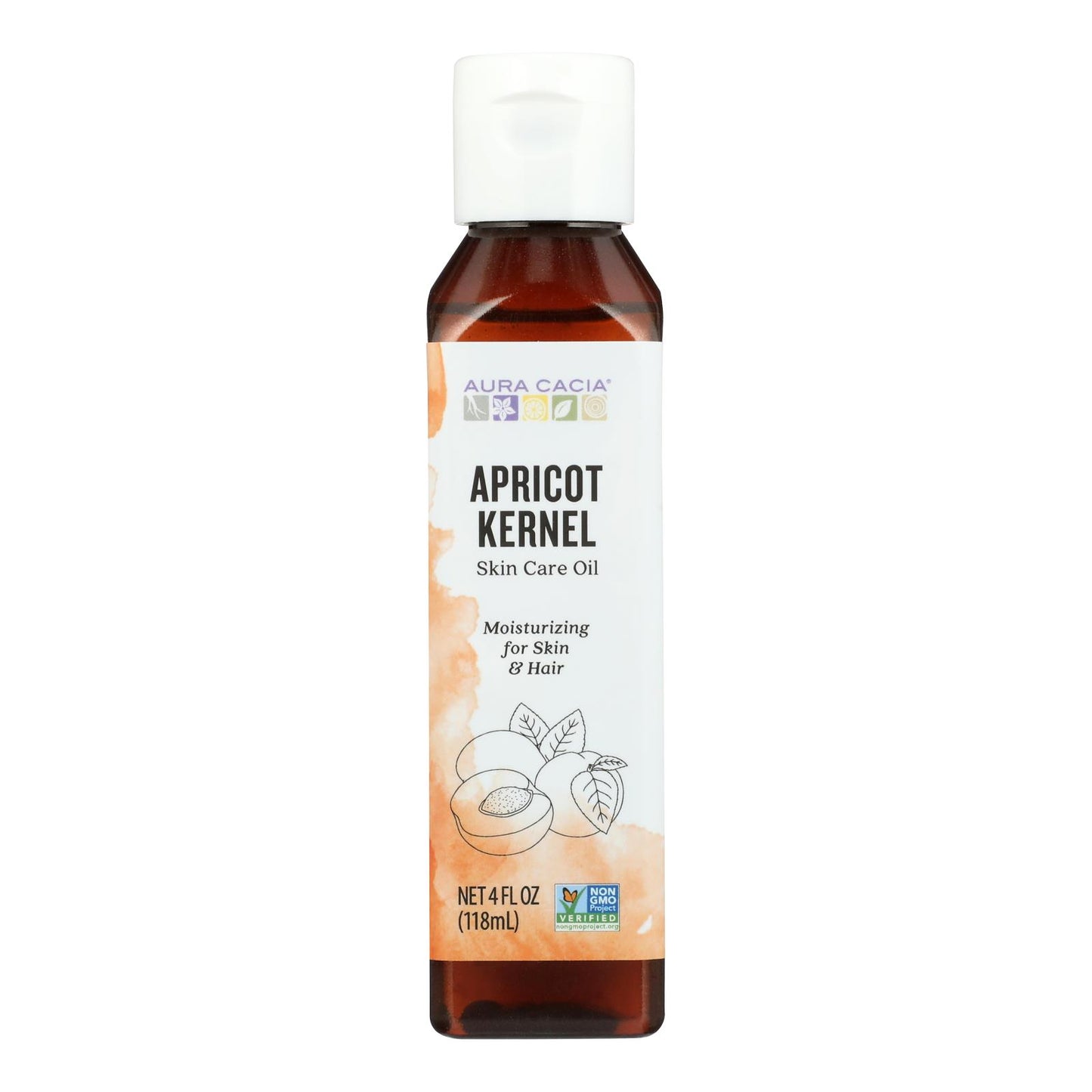 Aura Cacia - Natural Skin Care Oil Apricot Kernel - 4 fl oz