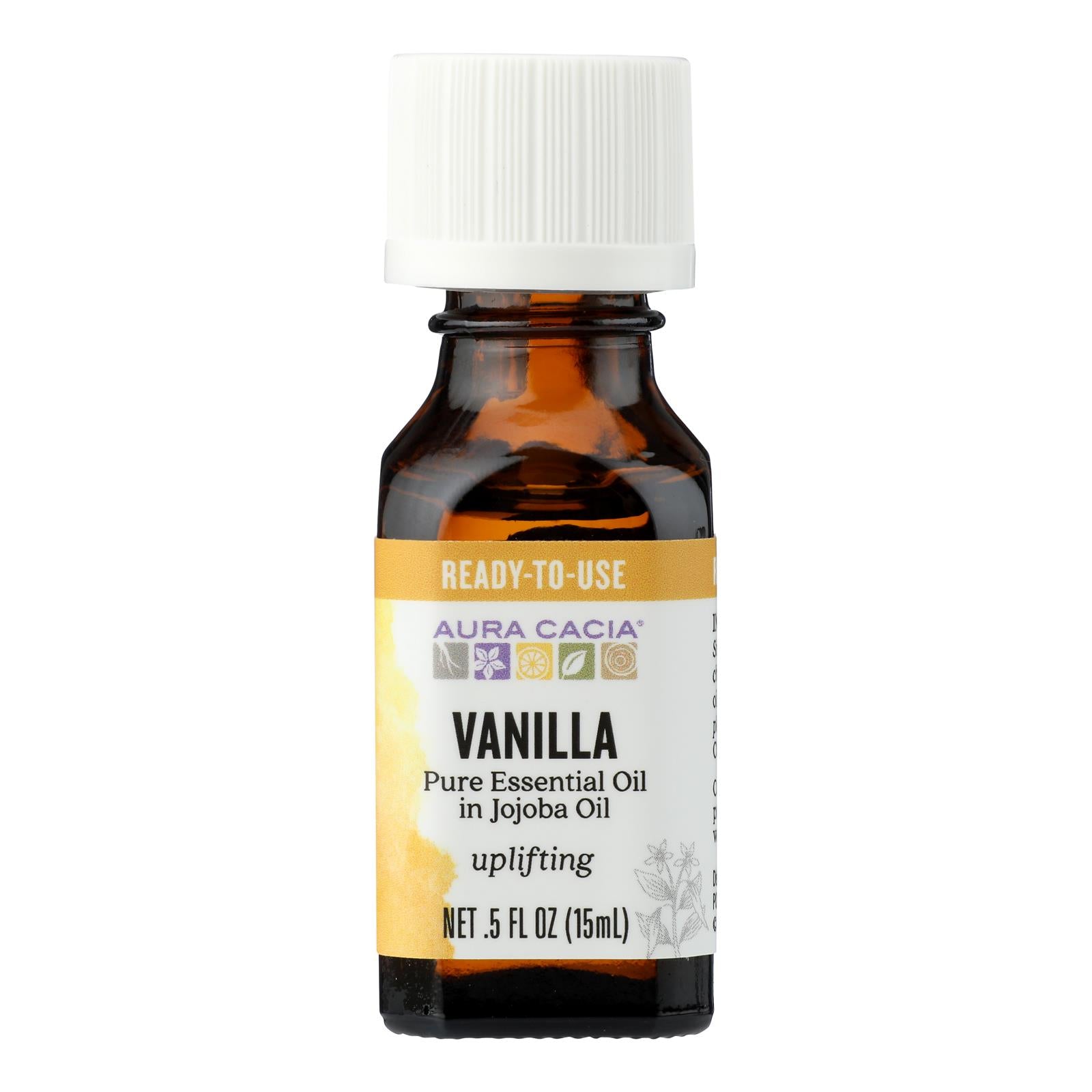 Aura Cacia - Vanilla in Jojoba Oil - 0.5 fl oz