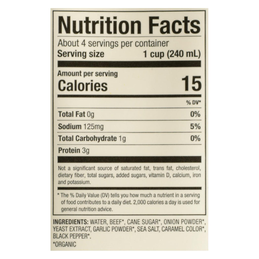 Pacific Foods Broth Low Sodium Beef  - 1 Each - 32 FZ