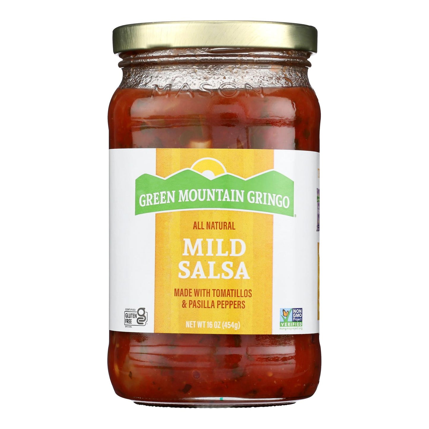 Green Mountain Gringo Mild Salsa - Case of 12 - 16 oz.
