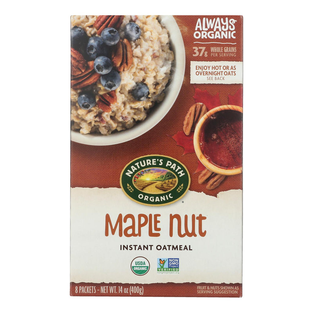Nature's Path Hot Oatmeal - Maple Nut - Case of 6 - 14 oz.