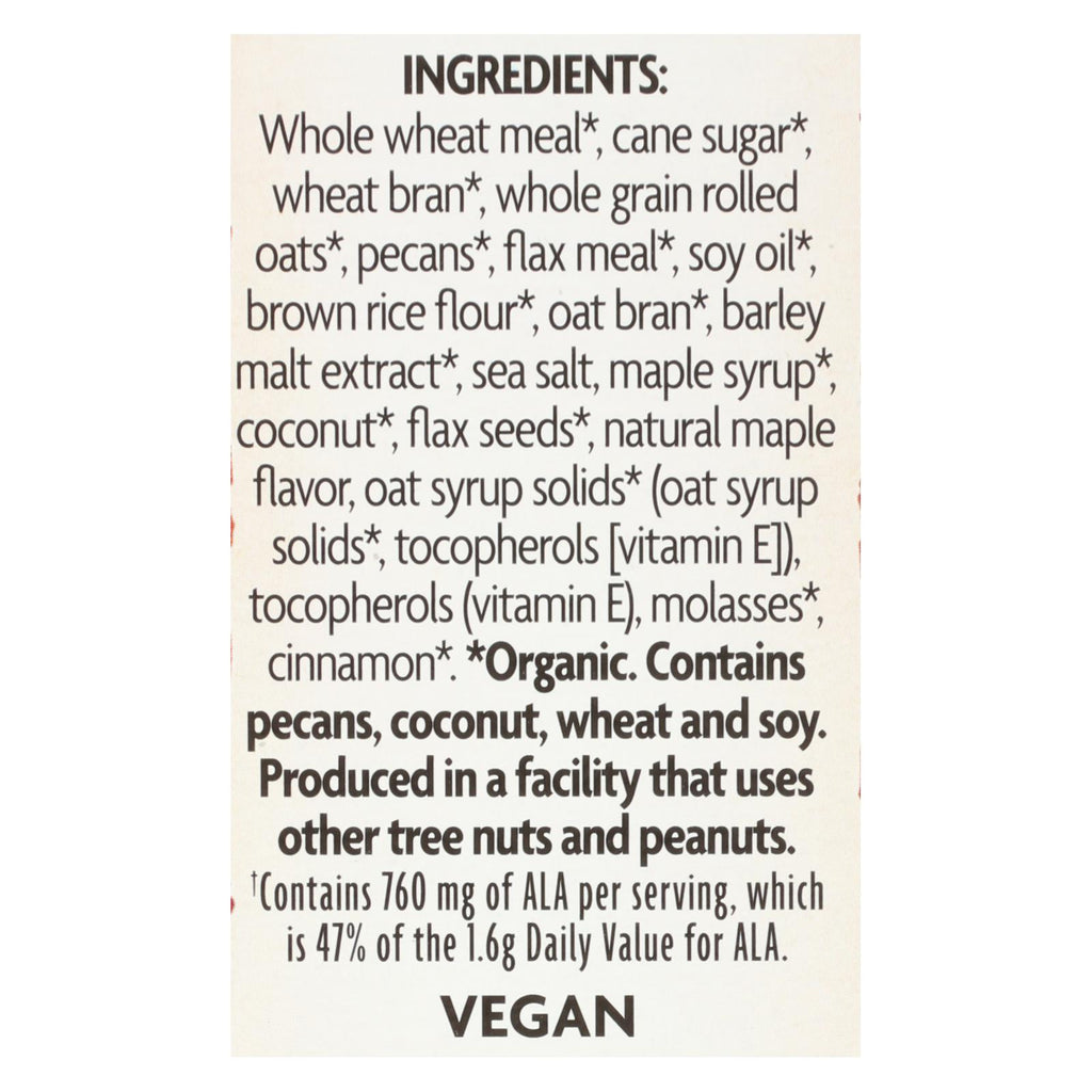 Nature's Path Maple Pecan Crunch - Flax Plus - Case of 12 - 11.5 oz.