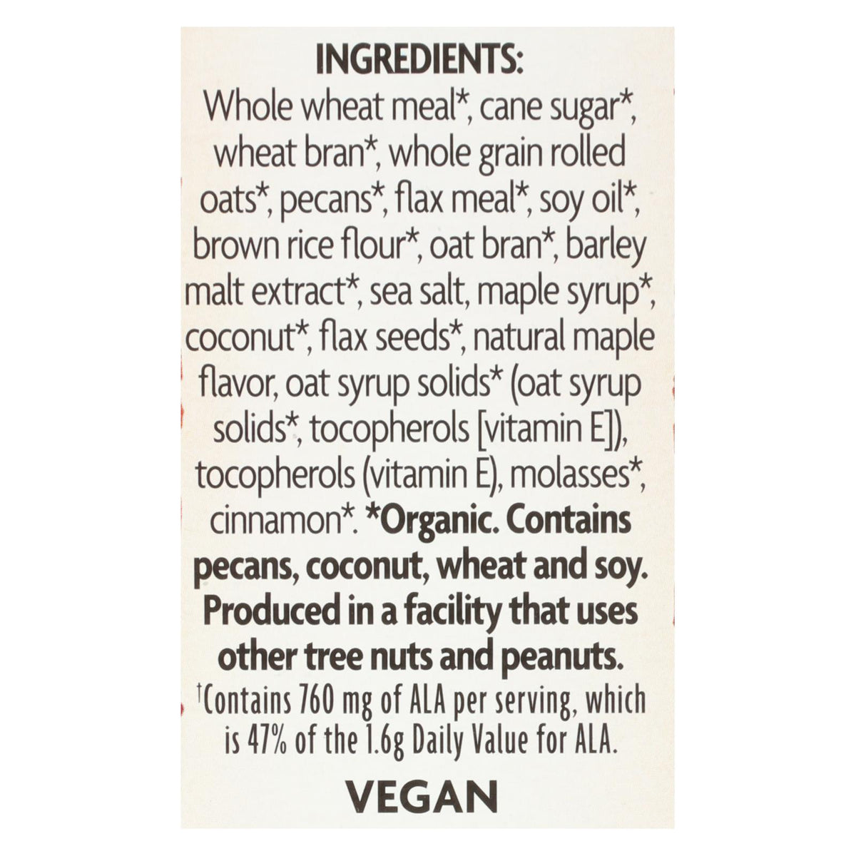 Nature's Path Maple Pecan Crunch - Flax Plus - Case of 12 - 11.5 oz.