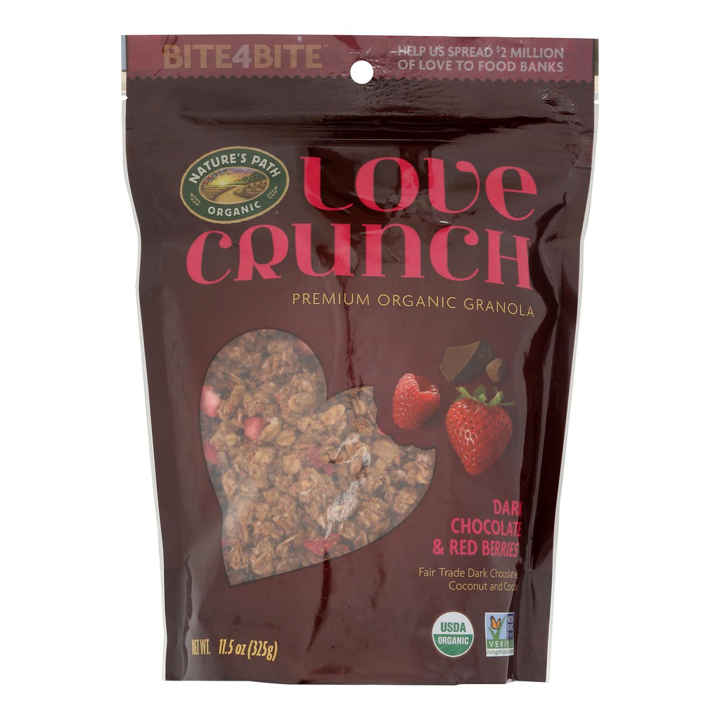 Nature's Path Love Crunch - Ark Chocolate and Red Berries - Case of 6 - 11.5 oz.