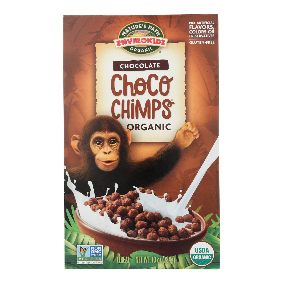 Envirokidz - Organic Cereal - Choco Chimps - Case of 12 - 10 oz.