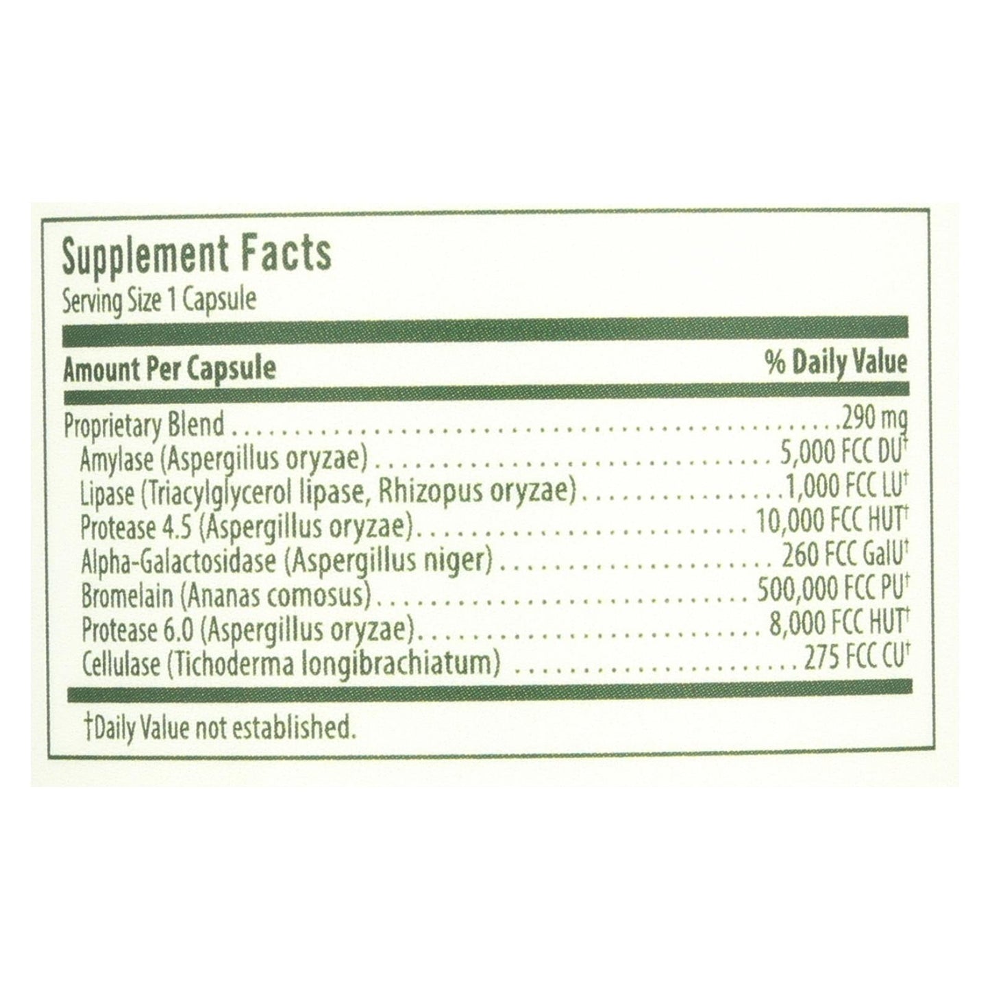 Flora - Enzyme Blend Adult - 1 Each-60 VCAP