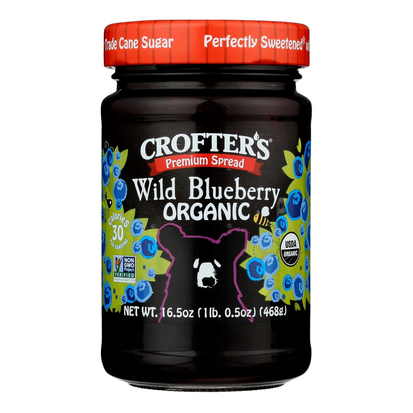 Crofters - Prem Sprd Wld Blueberry - Case of 6-16.5 OZ
