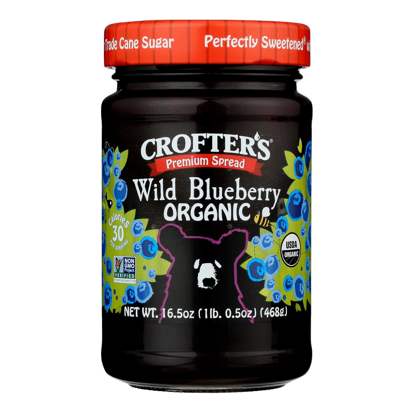 Crofters - Prem Sprd Wld Blueberry - Case of 6-16.5 OZ