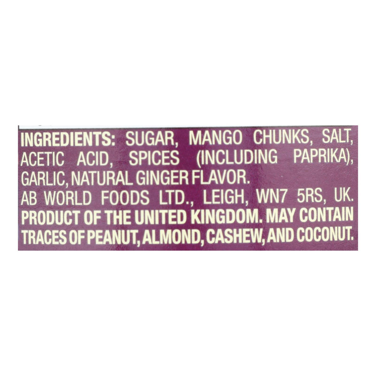 Pataks Chutney - Sweet Mango - Mild - 12 oz - case of 6