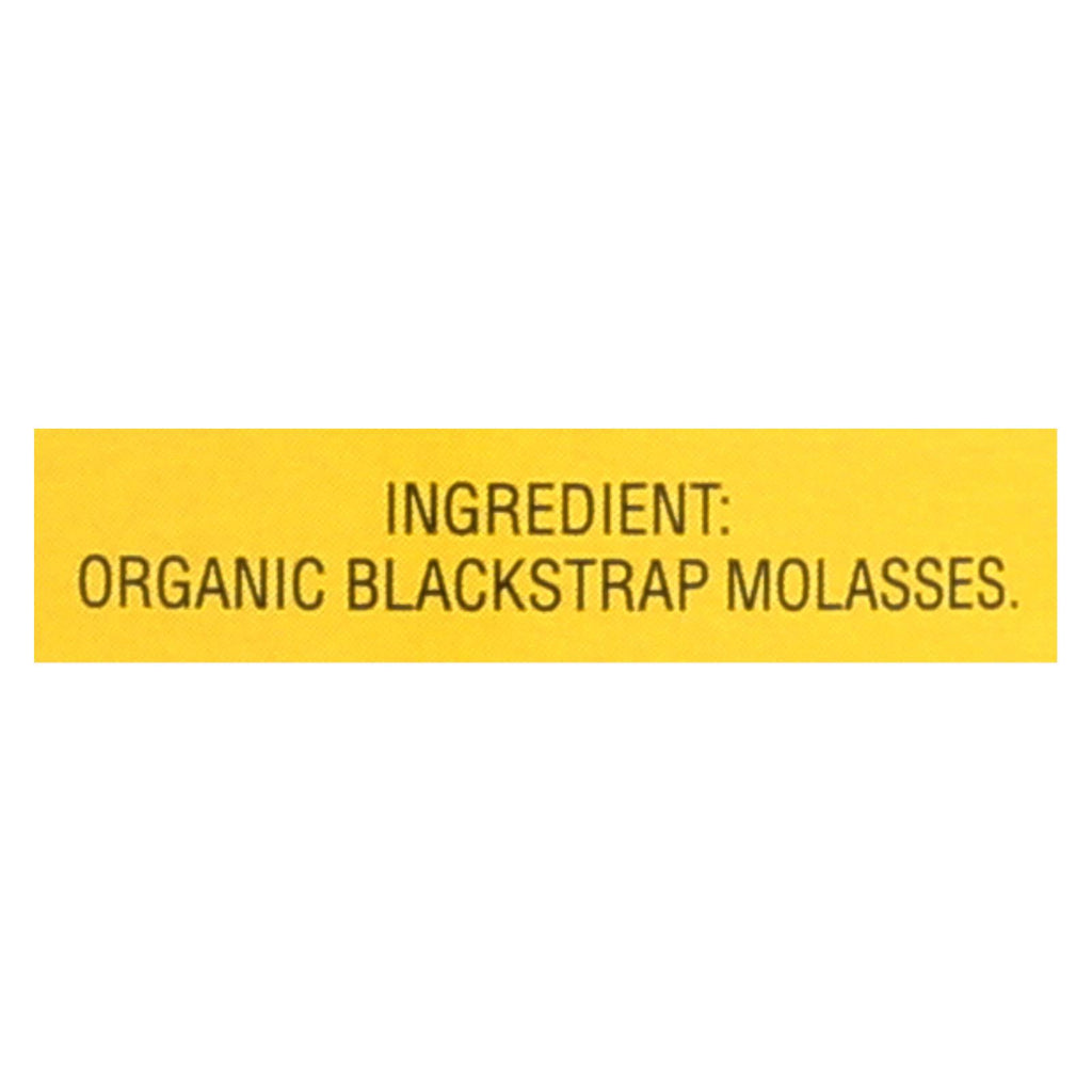 Plantation Organic Blackstrap Molasses Syrup - Case of 12 - 15 oz.