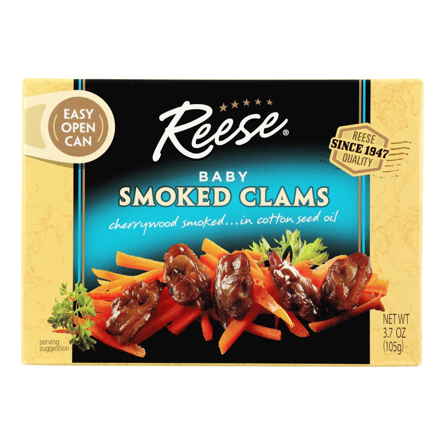 Reese Baby Clams - Smoked - 3.66 oz - Case of 10