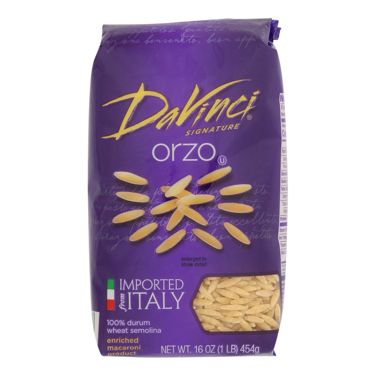 DaVinci - Orzo Pasta - Case of 12 - 1 lb.
