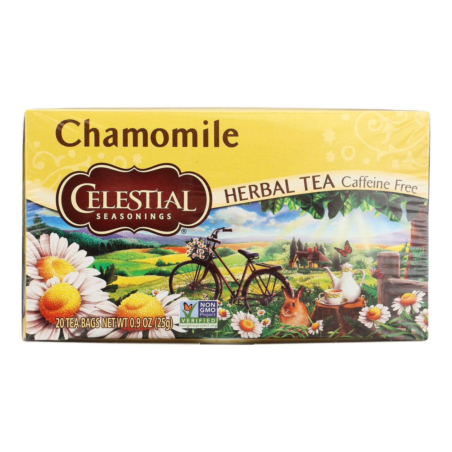 Celestial Seasonings Herbal Tea - Chamomile - Caffeine Free - Case of 6 - 20 Bags