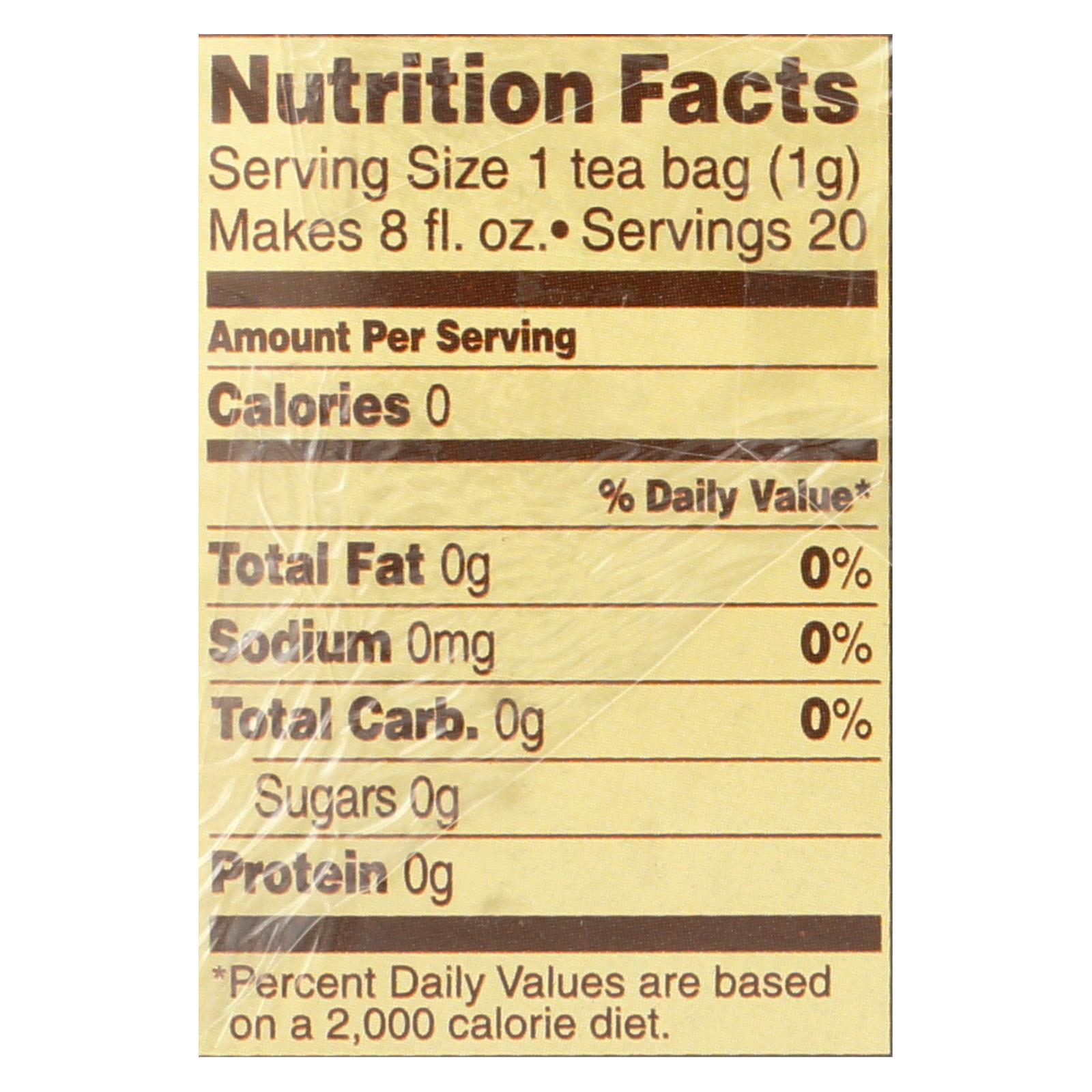 Celestial Seasonings Herbal Tea - Chamomile - Caffeine Free - Case of 6 - 20 Bags