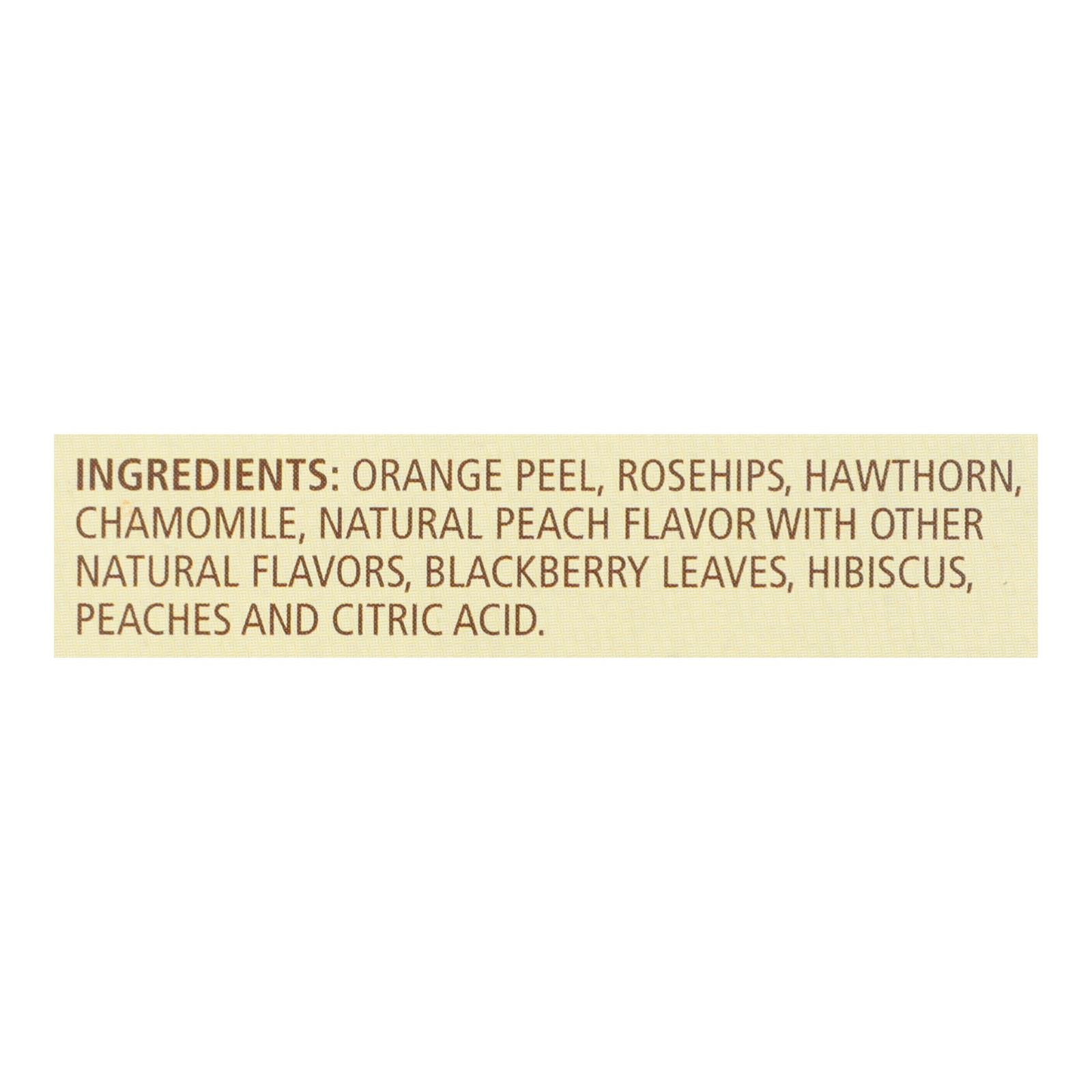 Celestial Seasonings Herbal Tea Caffeine Free Country Peach Passion - 20 Tea Bags - Case of 6