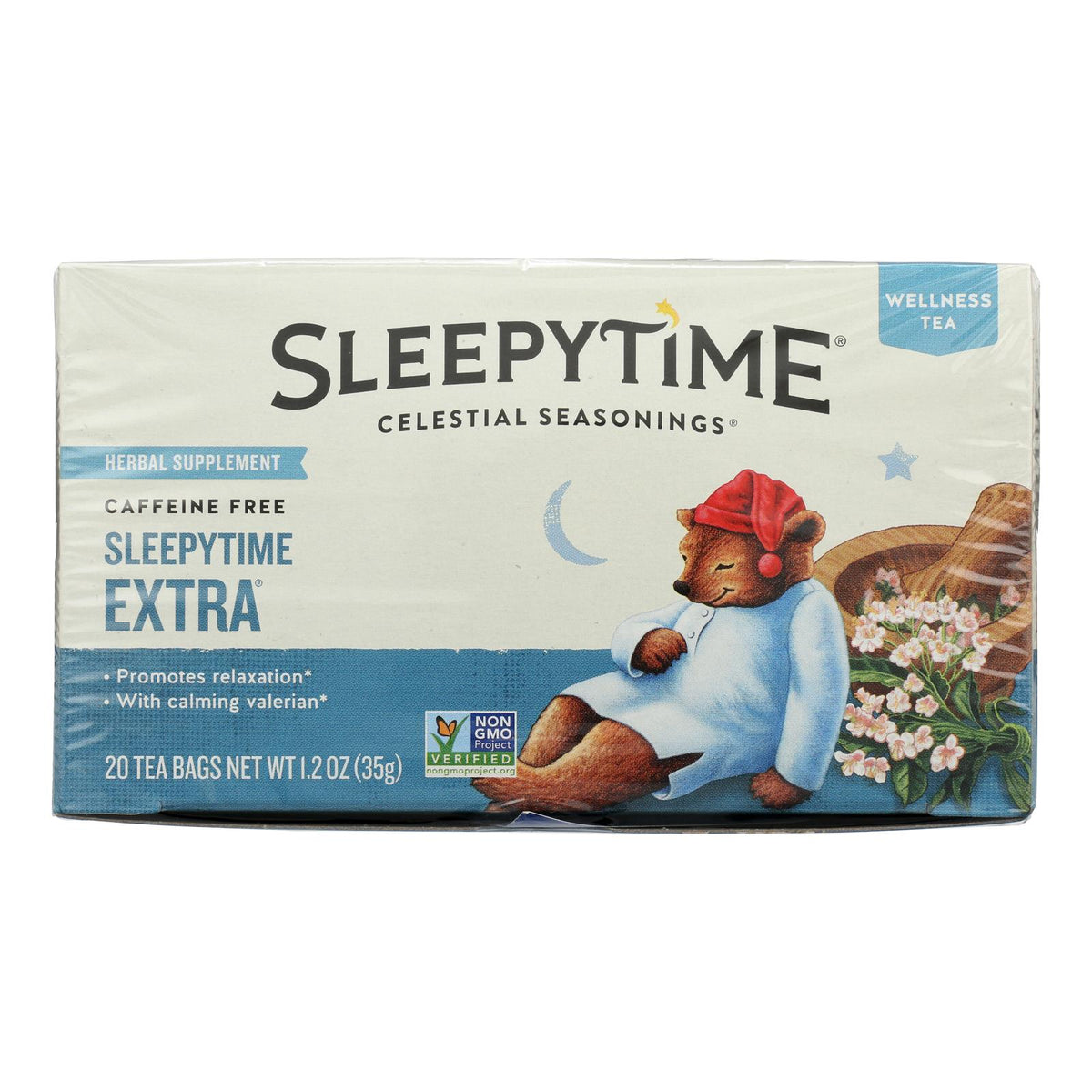 Celestial Seasonings Wellness Tea - Sleepytime Extra - Caffeine Free - 20 Bags