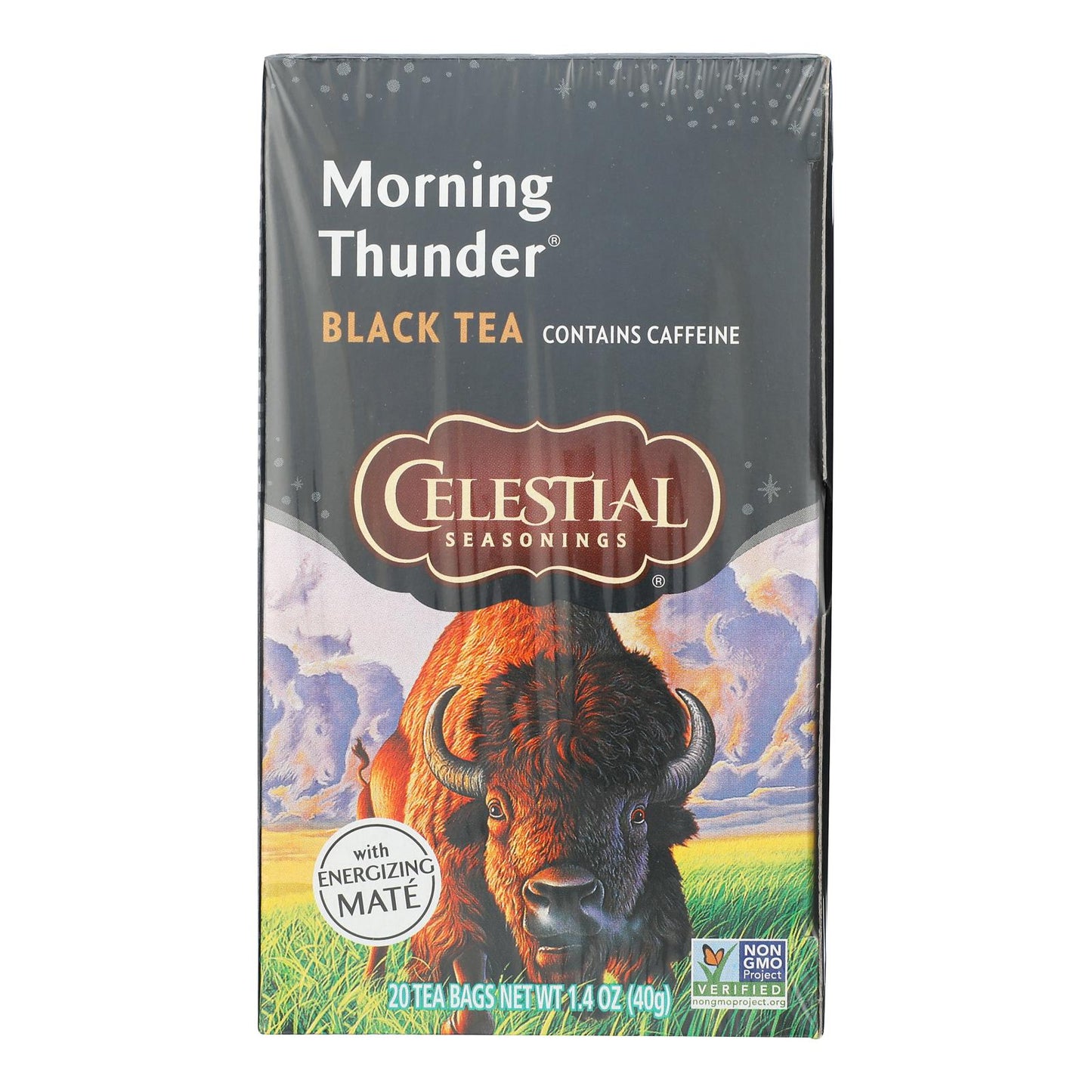 Celestial Seasonings Morning Thunder - 20 Tea Bags - Case of 6