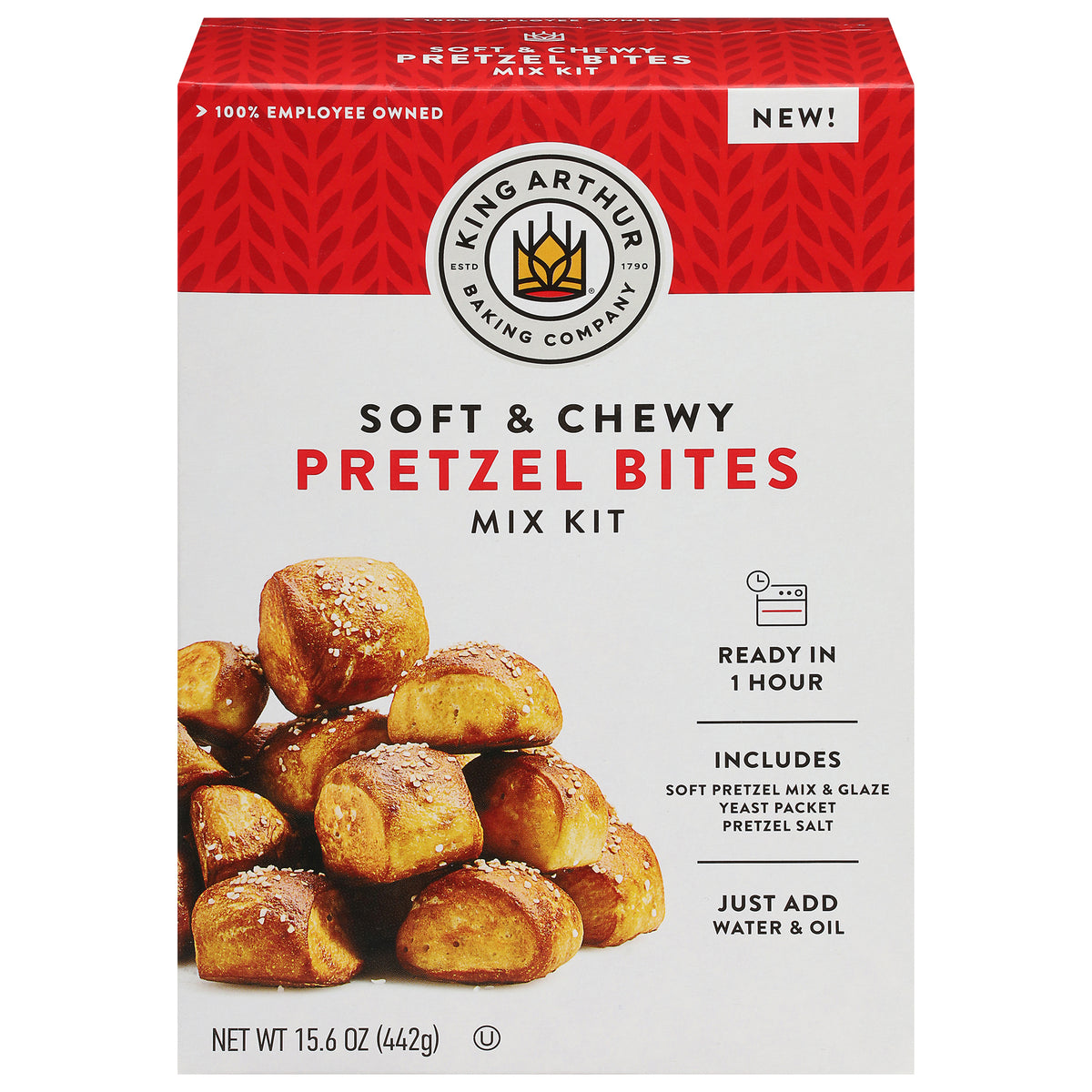 King Arthur Baking Company - Mix Kit Pretzel Bites - CS of 6-15.6 OZ