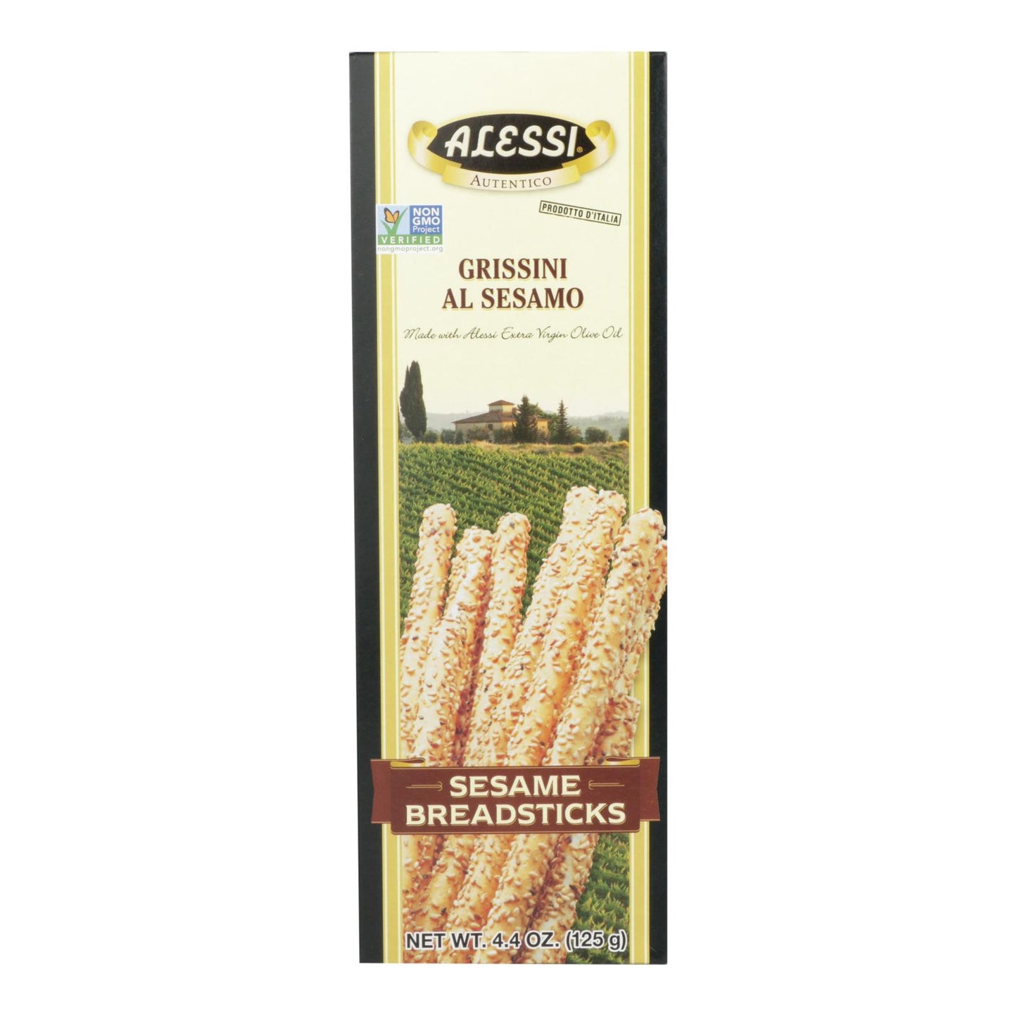Alessi - Breadsticks - Sesame - Case of 12 - 4.4 oz.