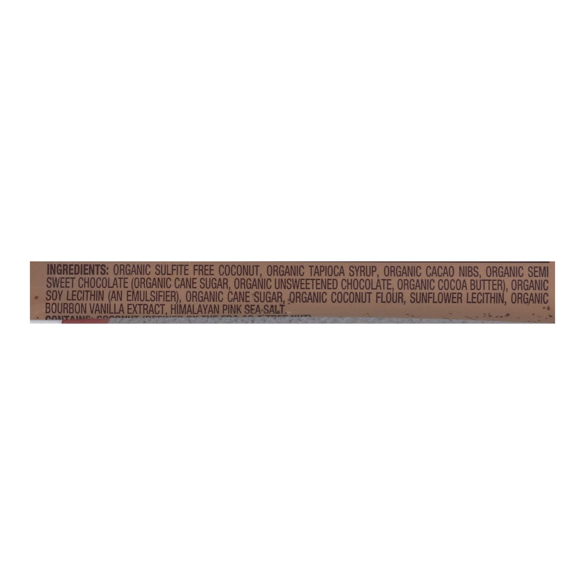 Jennie's Organic Cacao Powder Coconut Bar - Case of 12 - 1.5 oz.
