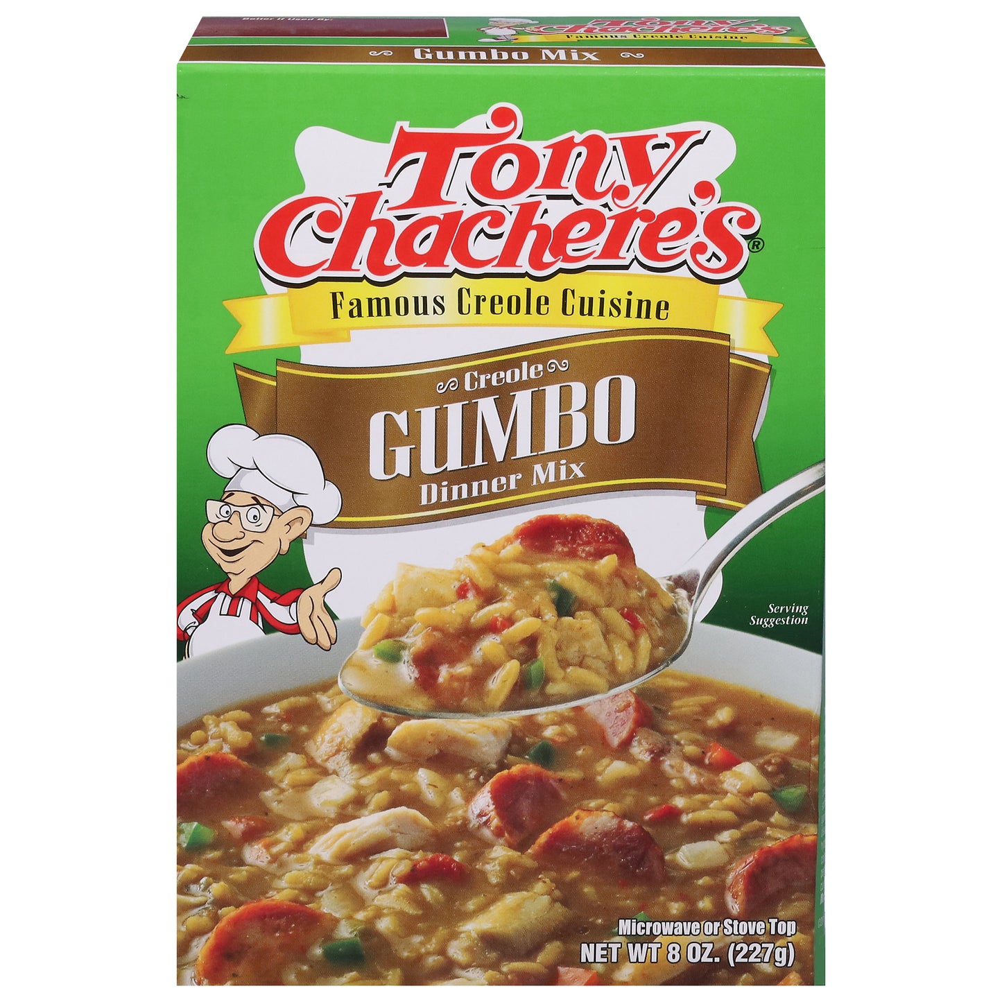 Tony Chachere's Creole Gumbo Dinner Mix - Case of 12 - 8 OZ